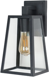 Applique Murale Exterieure, E27 Applique Exterieure IP65,Abat - Jour en Verre, Décoration Vintage Exterieur Applique pour Cour, Jardin, Terrasse, Villa, Couloir (Sans ampoule)